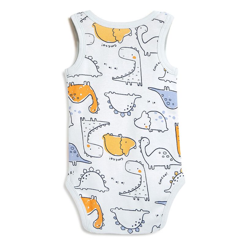 Infants Multicolor Printed Sleeveless Bodysuit (Pack Of 4) image number 8